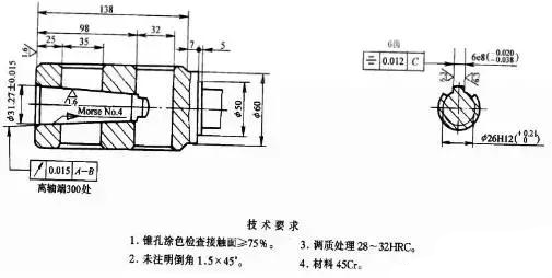 台钻主轴结构图解