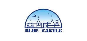 蓝色城堡磁铁积木