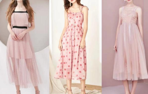 夏天有什么好看的粉色高腰连衣裙？好看的粉色连衣裙推荐