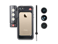 曼富图 iphone5/5s专用手机壳+LED灯+广角鱼眼长焦附加镜5件套