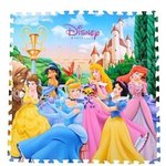 迪士尼公主家族城堡篇EVA彩印儿童拼图地垫组合9片装