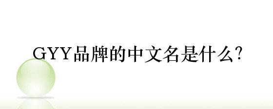 Gyy品牌的中文名是什么 牌子网